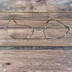 Chaps Eyeglasses CP2054 54-20-140 Gold Rectangular Metal Frame Unisex Glasses